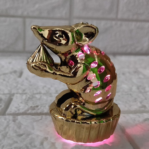 Cute Mouse Light for Ganesh Chaturthi Pooja – Adds Divine Charm