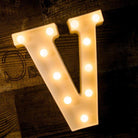 Marquee Letter Sign Lights - Alphabet V - Chronos
