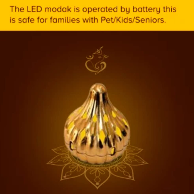 Diwali and Ganpati LED Modak Table Light – Eye-Catching Glow