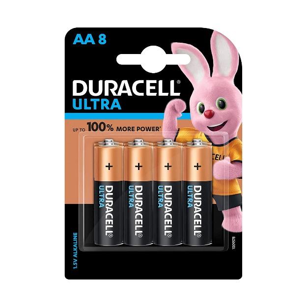 Duracell Ultra Alkaline size AA Batteries 1.5V pack of 8