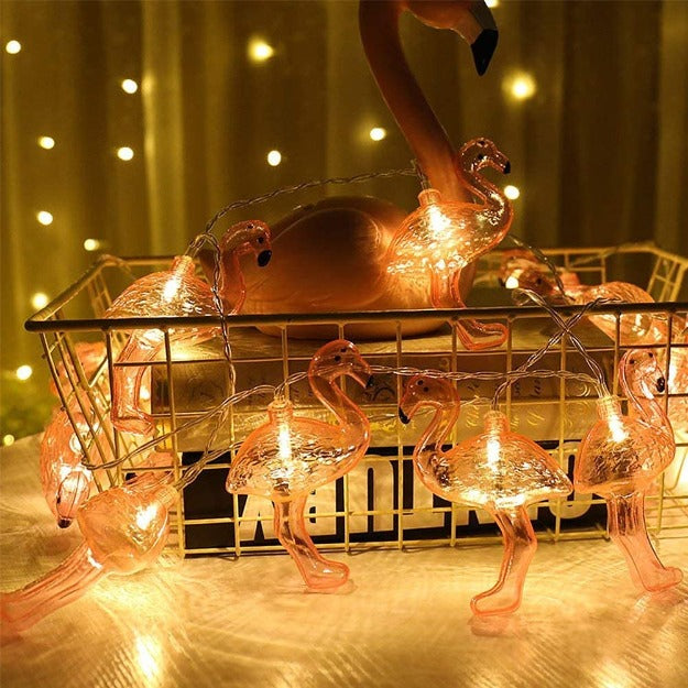 Flamingo String Lights - Warm White LED Chronos