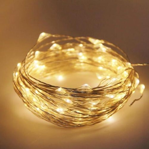 Flexible Copper Wire Fairy Lights – Ideal for DIY Crafts, Bottle Decoration, and Room Styling