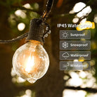 Chronos G40 LED Globe Bulb String Lights for garden, balcony, and festive party outdoor decorations