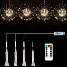 Outdoor firework copper LED fairy lights with waterproof design for gardens, patios, and events
