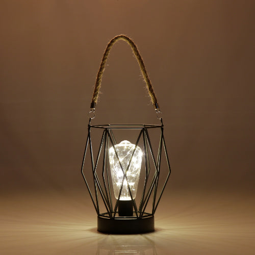 Geometric Metal Cage Lamp - Chronos