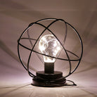 Geometric Metal Cage Lamp - Matte Black - Chronos