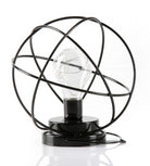 Geometric Metal Cage Lamp - Matte Black - Chronos