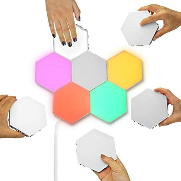 Honeycomb Tile Lights | Touch Sensitive | Multicolor Hexagon Chronos