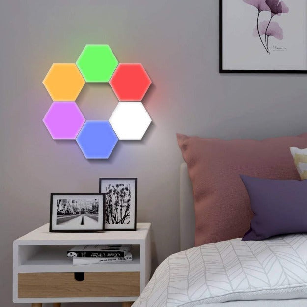 Honeycomb Tile Lights | Touch Sensitive | Multicolor Hexagon Chronos