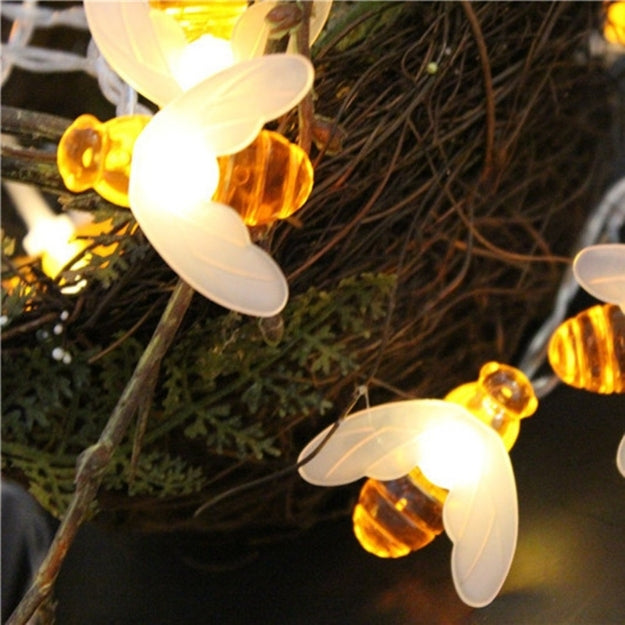 Honey Bee String Lights - Warm White - Chronos