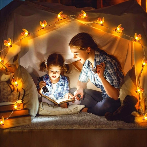 Honey Bee String Lights - Warm White - Chronos
