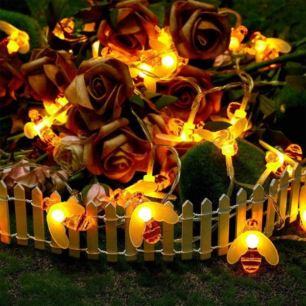 Honey Bee String Lights - Warm White - Chronos