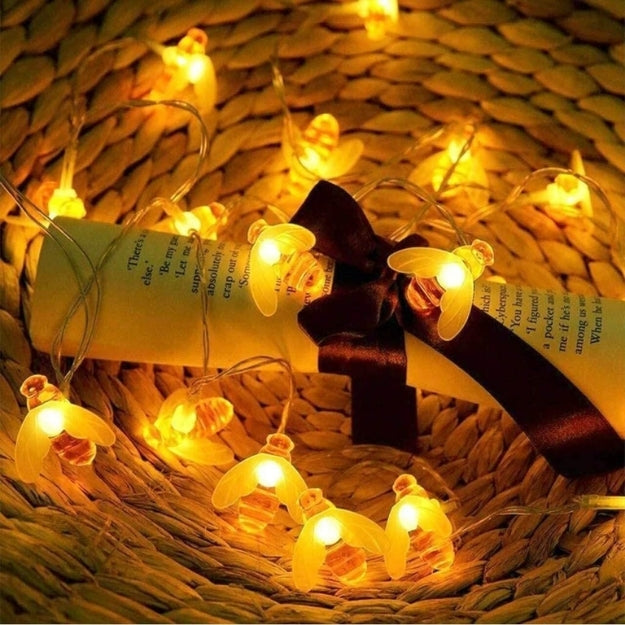 Honey Bee String Lights - Warm White - Chronos