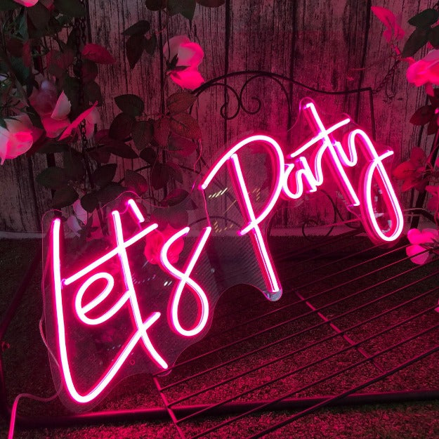 Let's Party Neon Sign Neon Signages Chronos Lights