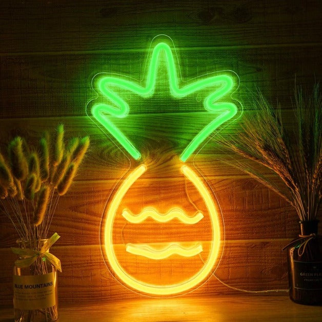 Neon Sign Light | Wall Hanging | Pineapple