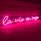 Lavie en rose Neon Sign Neon Signage Chronos lights