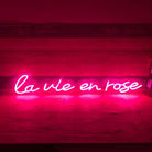 Lavie en rose Neon Sign Neon Signage Chronos lights