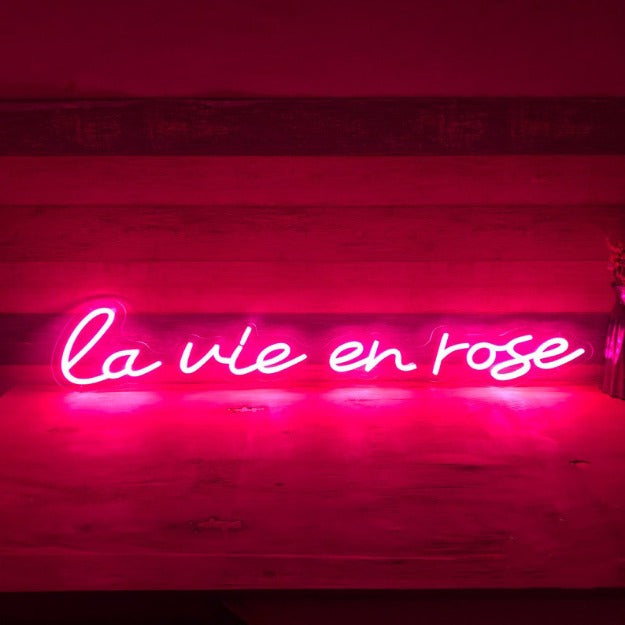 Lavie en rose Neon Sign Neon Signage Chronos lights