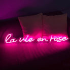 Lavie en rose Neon Sign Neon Signage Chronos lights