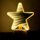 Infinity Star Mirror LED Lamp (Warm White) - Chronos
