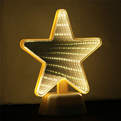 Infinity Star Mirror LED Lamp (Warm White) - Chronos