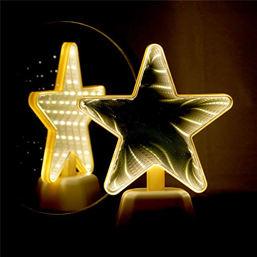 Infinity Star Mirror LED Lamp (Warm White) - Chronos