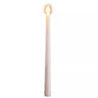 LED Long Pole Flameless Flickering Taper Candles - Battery Operated | Warm White | Pack of 10 | Chronos Lights