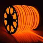 Flexible and waterproof orange neon flex LED strip, ideal for outdoor advertising and creative lighting projects
