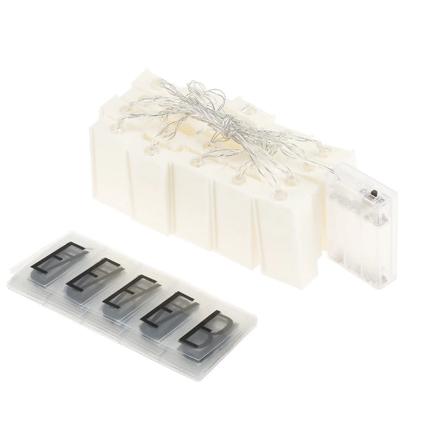 Letter Box String Lights - 3AA Battery + USB Operated - Chronos
