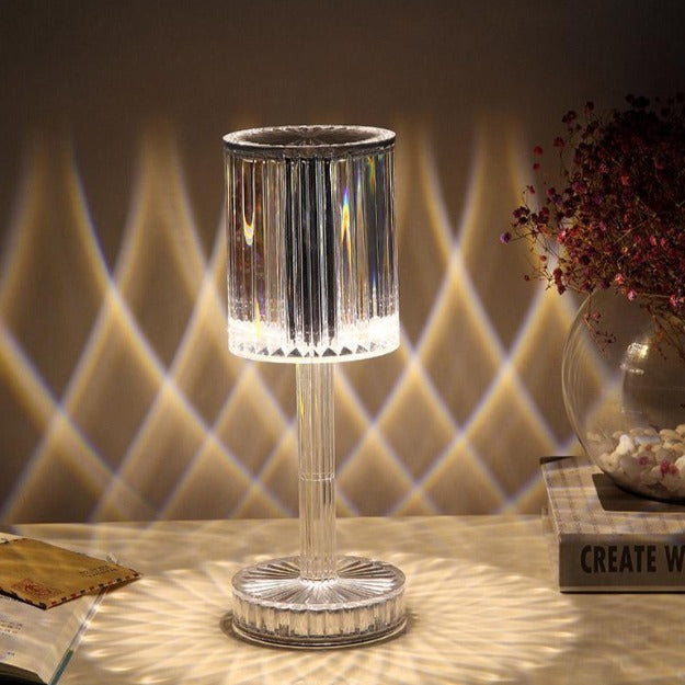 Linea Reflection Portable LED Crystal Table Lamp | Chronos Lights