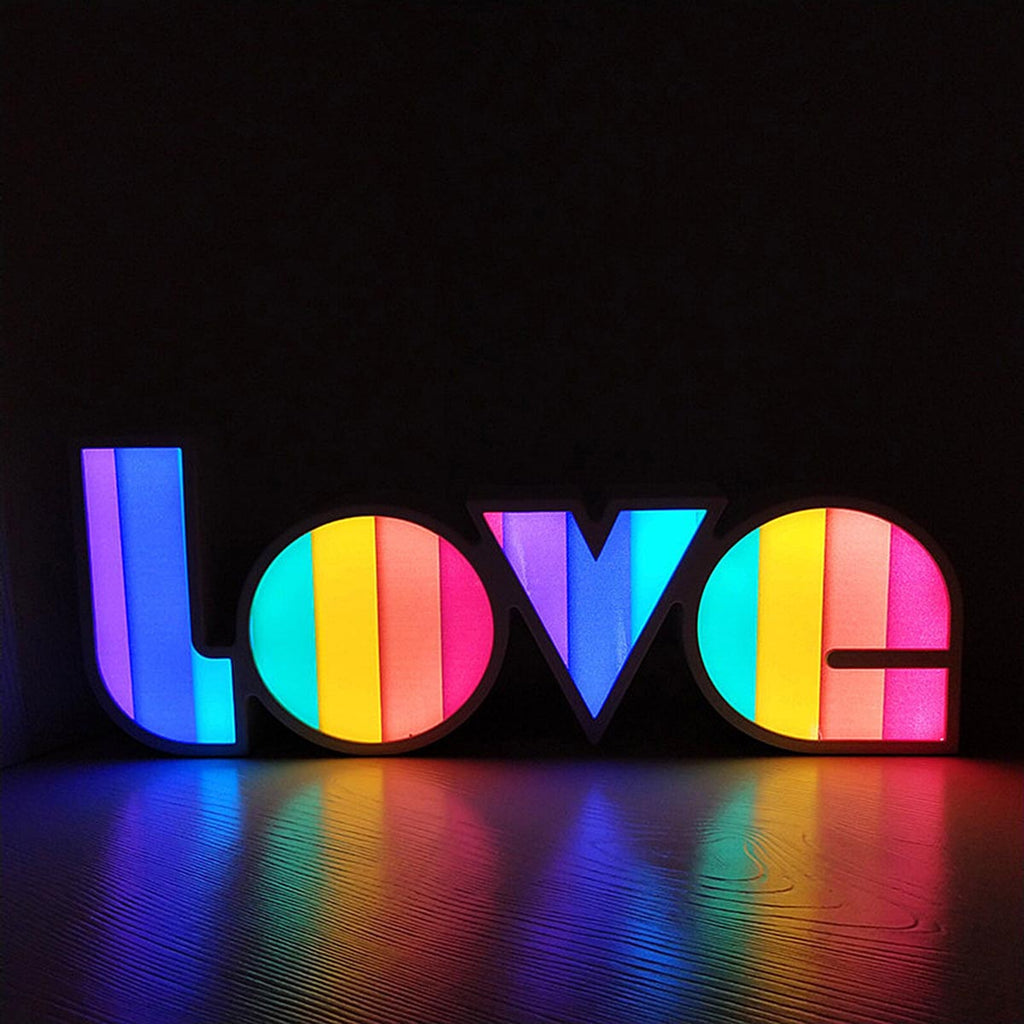 LOVE - Colorful Box Lamp Light