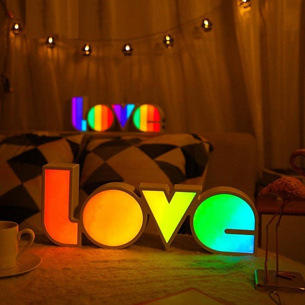 LOVE - Colorful Box Lamp Light