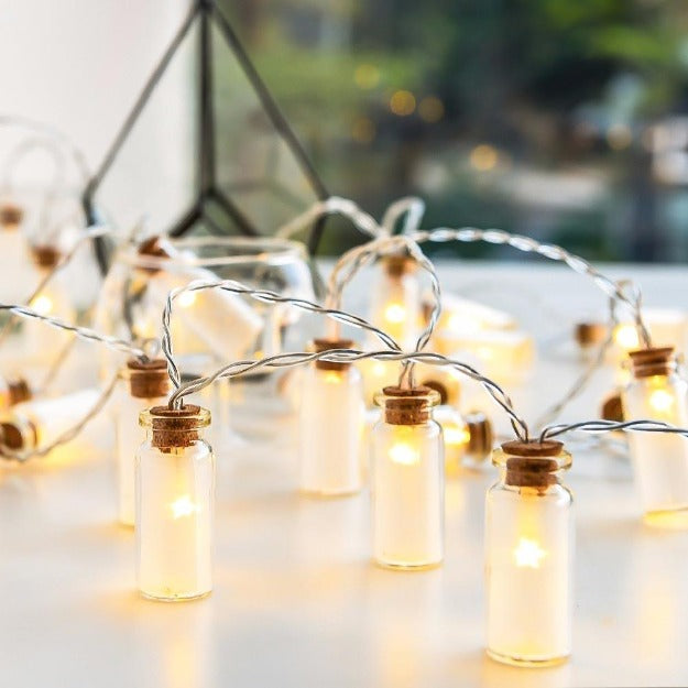 Mini Glass Jar String Lights - Warm White LED