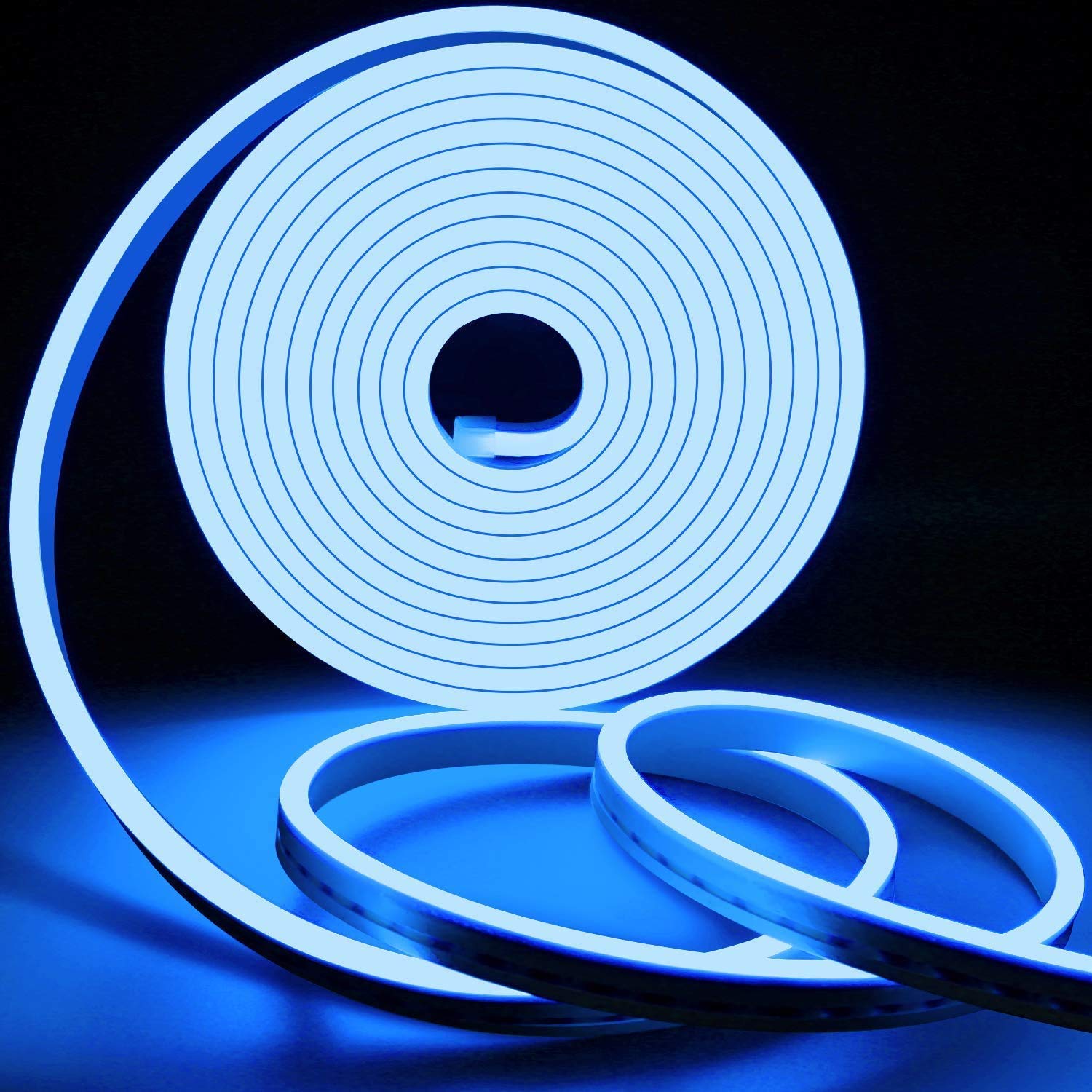 Buy Neon Flex LED Strip Light in Blue (AC 220V - 8mm x 16mm) for elegant and cool lighting effects
