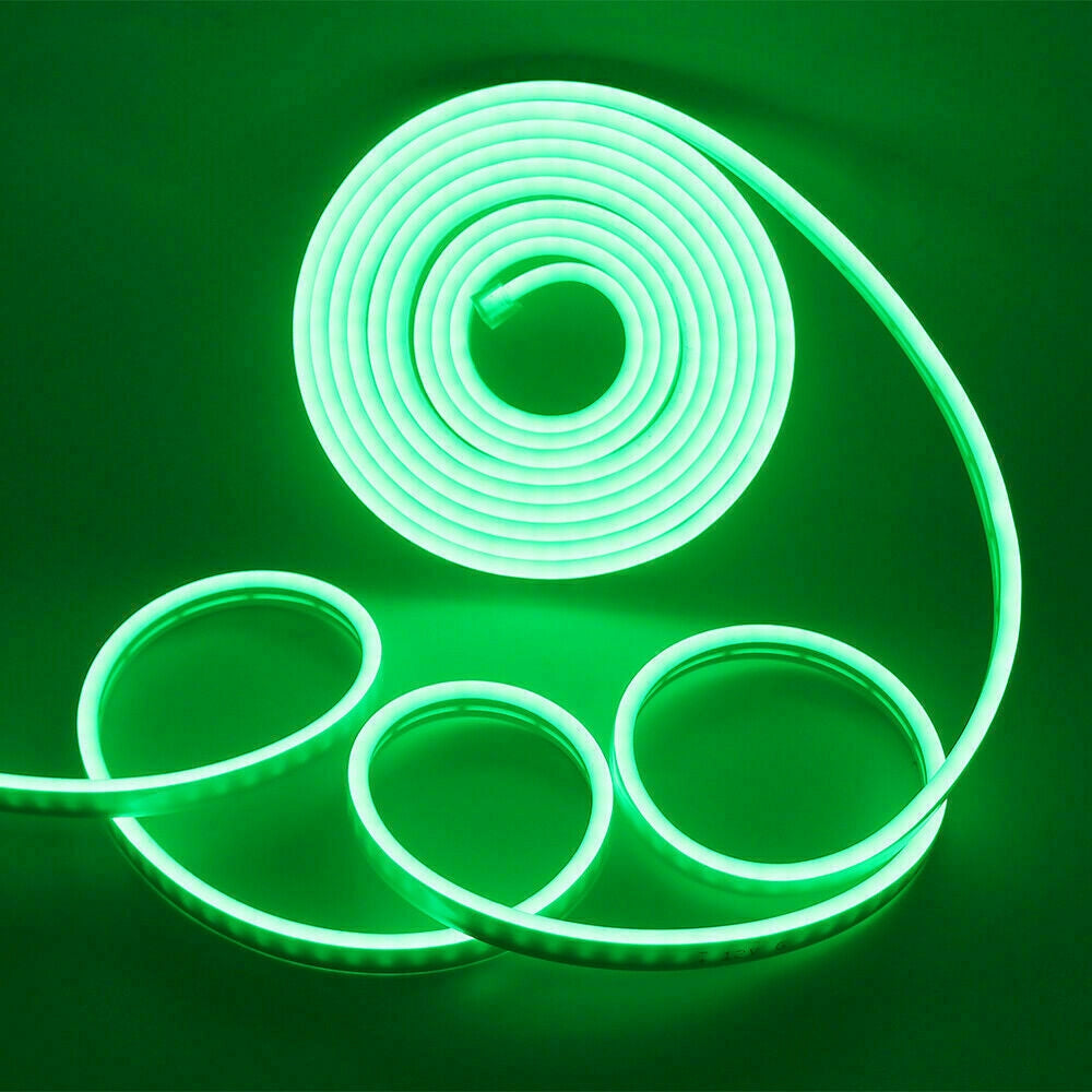 Buy Neon Flex LED Strip Light in Green (AC 220V - 8mm x 16mm) for fresh and vibrant lighting
