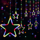 Neon Star Curtain Lights Outdoor Indoor - 180 LEDs | Multicolor | Chronos Lights