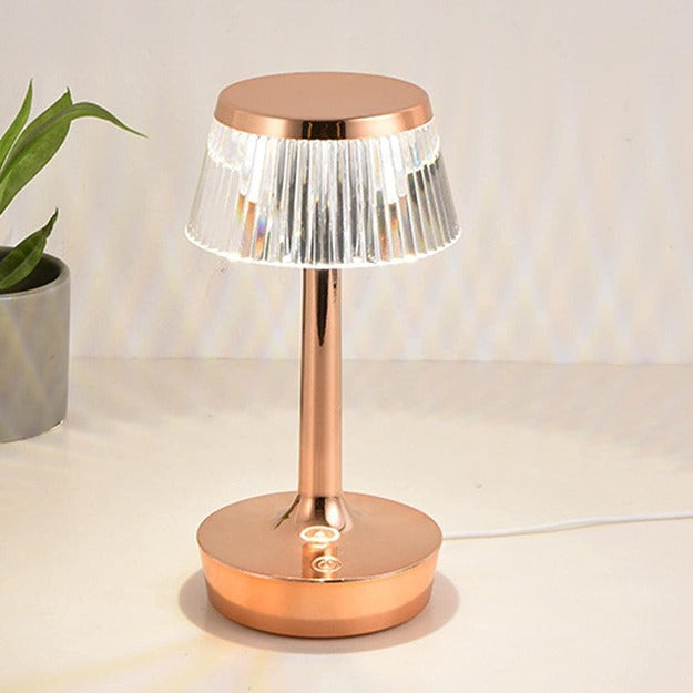 Diamond Reflection Portable LED Crystal Table Lamp | Chronos Lights