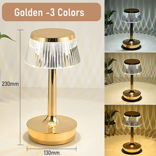 Crystal Mushroom Portable LED Table Lamp | Chronos Lights