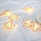 Metal Star String Lights - Rose Gold Chronos
