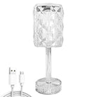 Rosette Reflection Portable LED Crystal Table Lamp | Chronos Lights