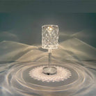 Rosette Reflection Portable LED Crystal Table Lamp | Chronos Lights