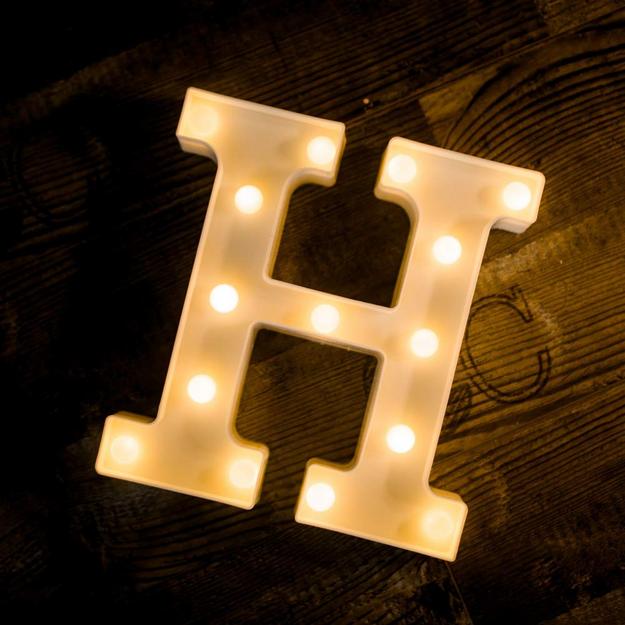 Marquee Letter Sign Lights - Alphabet H - Chronos