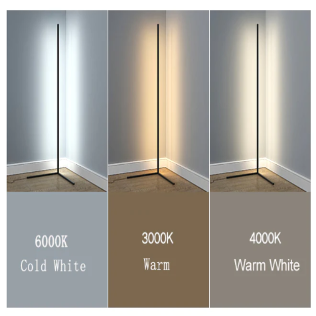Smart Corner Floor Lamp | USB Powered 3 Color Option