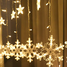 Snowflake Curtain Lights | Warm White LED Chronos