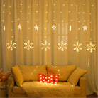 Snowflake Curtain Lights | Warm White LED Chronos