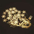 Snowflake Icicle Curtain Lights | Warm White