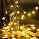 Snowflake String Lights - Warm White LED Chronos