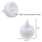 Floating LED candles for spa bathtub relaxation and ambiance