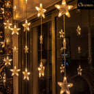 Star Curtain String Lights | 20 Stars | Warm White LED Chronos