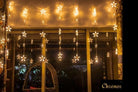 Star Curtain String Lights | 20 Stars | Warm White LED Chronos